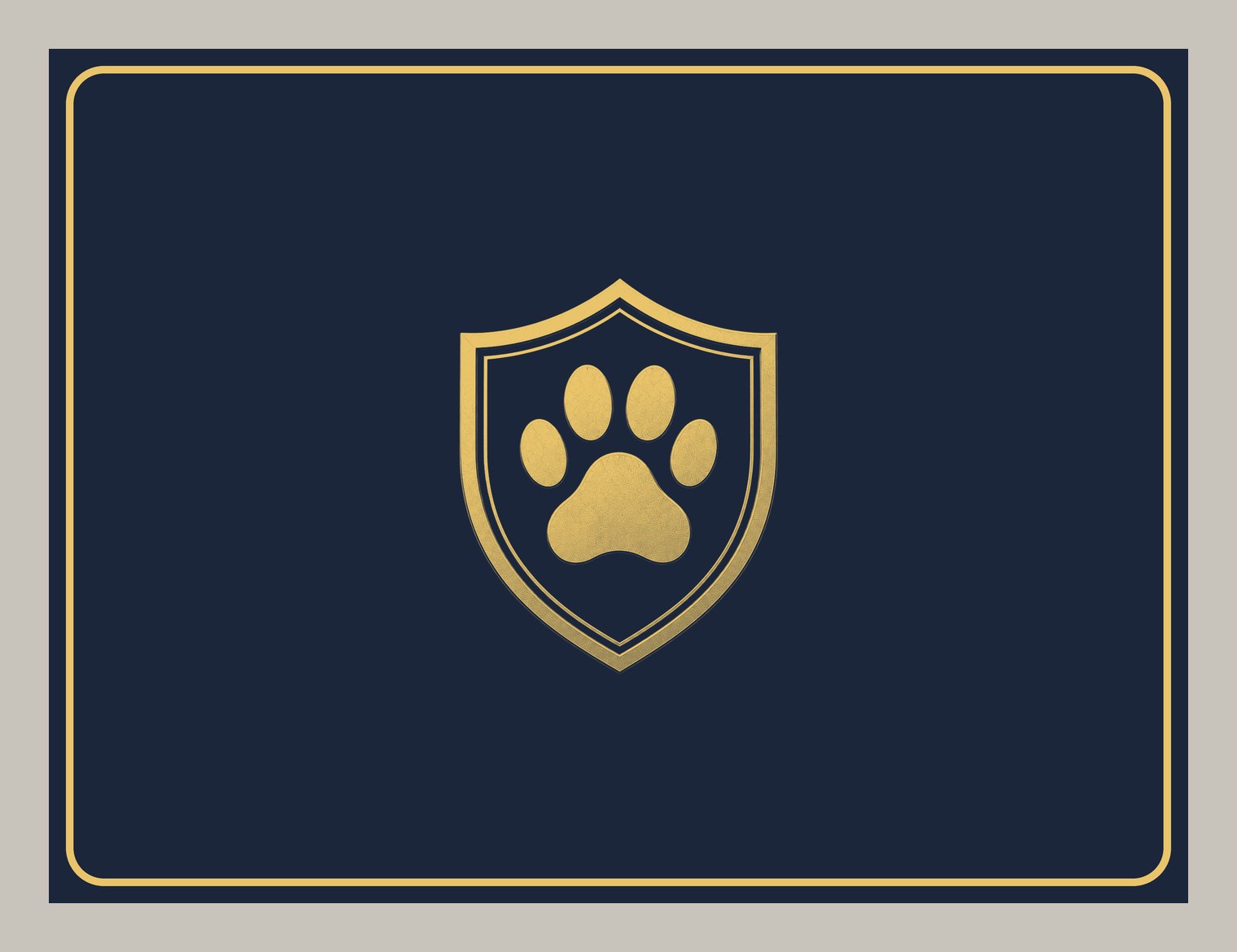 WAG Paw Dog Bed — design 2