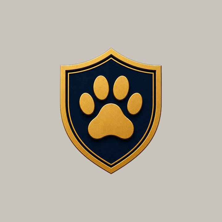 Paw Shield Keychain — design 2