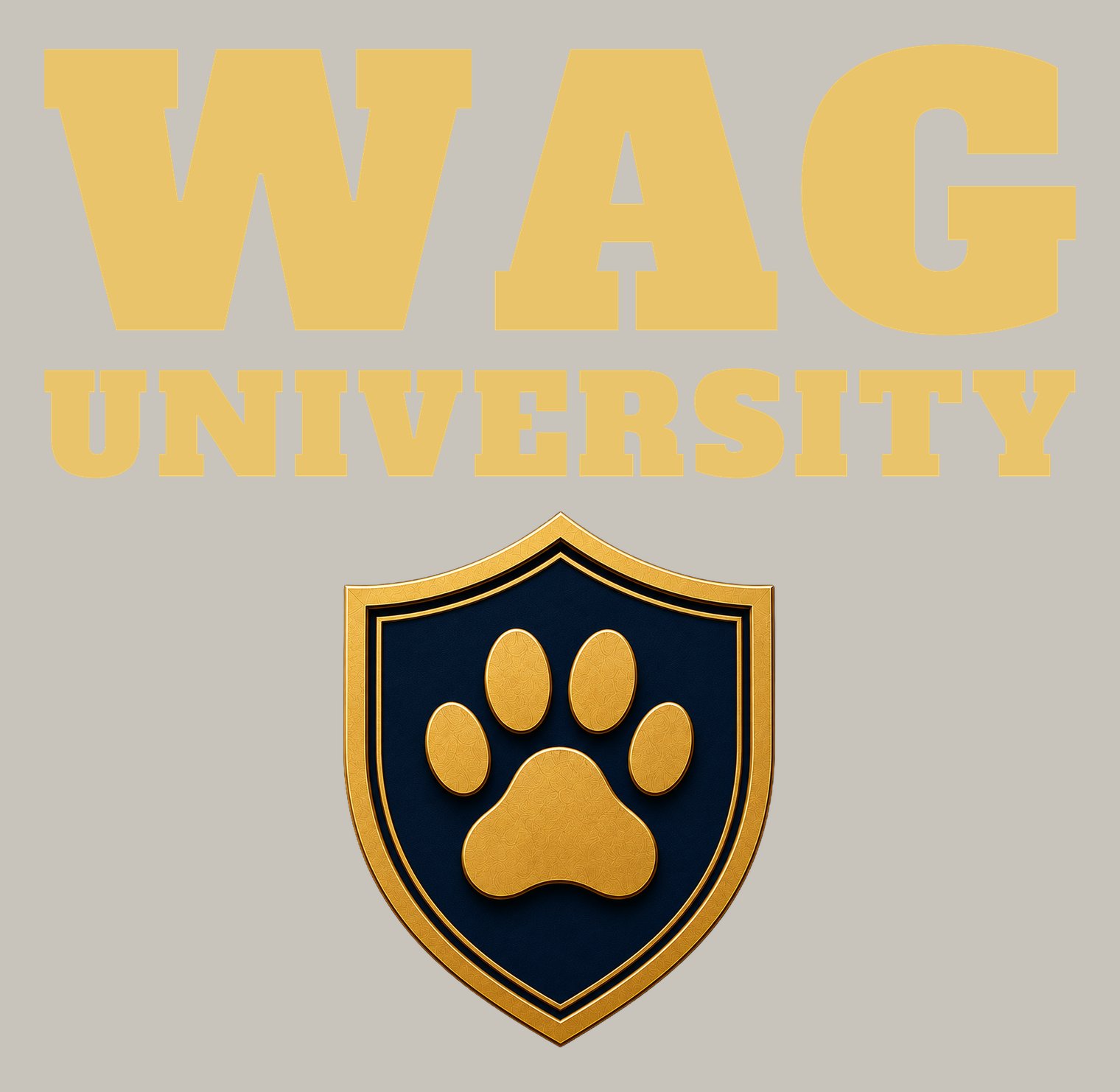 WAG University Character Tee — design 4